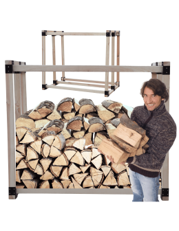 Stojak na drewno kominkowe wiata na drzewo opałowe DREWUTNIA 0,8 m3 EKO