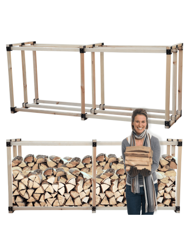 Stojak na drewno kominkowe wiata na drzewo opałowe drewutnia 1,7 m3 EKO
