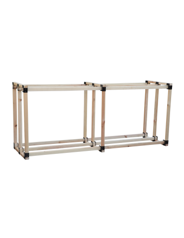 Art. Ogrodowe - Stojak na drewno kominkowe wiata na drzewo opałowe drewutnia 1,7 m3 EKO - product 4