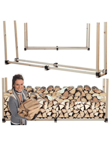 Stojak na drewno kominkowe wiata na drzewo opałowe drewutnia 0,9 m3 EKO