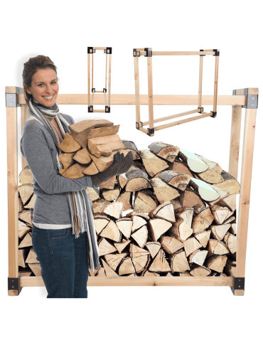 Stojak na drewno kominkowe wiata na drzewo opałowe drewutnia 0,5 m3 EKO