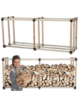 Stojak na drewno kominkowe wiata na drzewo opałowe drewutnia 2,2 m3 EKO