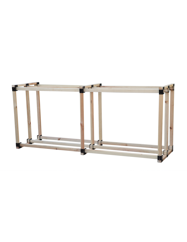 Art. Ogrodowe - Stojak na drewno kominkowe wiata na drzewo opałowe drewutnia 2,2 m3 EKO - product b2b.wamar.biz 3