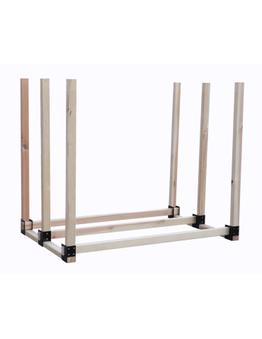 Art. Ogrodowe - Drewniana drewutnia stojak na drewno kominkowe wiata wzmocniona 1,1 m3 EKO - product 5
