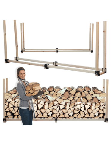 Stojak na drewno kominkowe wiata na drzewo opałowe drewutnia 1,2 m3 EKO