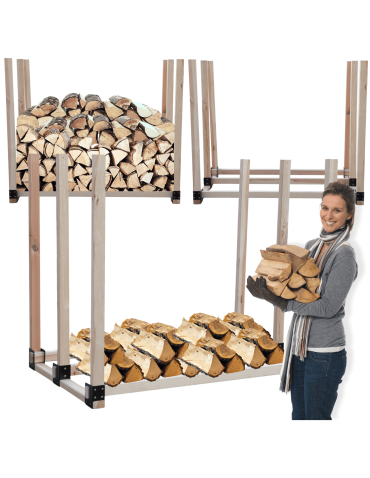 Drewutnia stojak na drewno kominkowe wiata na drzewo opałowe 1,1 m3 EKO