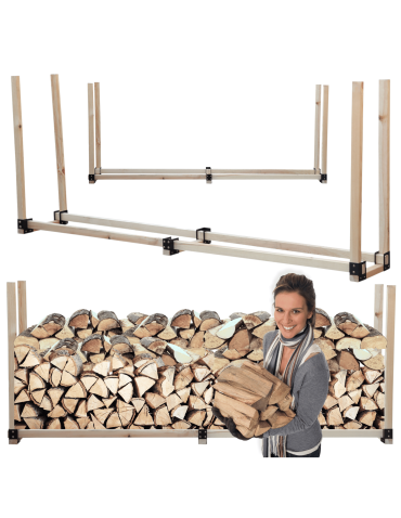 Wiata stojak na drewno kominkowe na drzewo opałowe drewutnia 1,2 m3 EKO