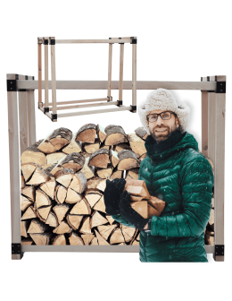 DREWUTNIA STOJAK WIATA  na drewno drzewo KOMINKOWE OPAŁOWE 1,4 m3 SOLIDNA