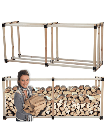 Stojak na drewno kominkowe wiata na drzewo opałowe drewutnia 2,9 m3 DUŻA