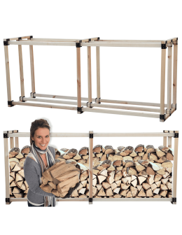 Stojak na drewno kominkowe wiata na drzewo opałowe drewutnia 2,9 m3 DUŻA