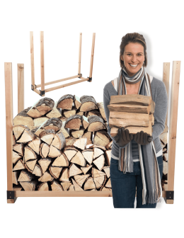 Stojak na drewno kominkowe wiata na drzewo opałowe drewutnia 0,7 m3 EKO