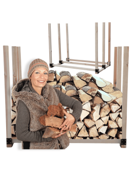 Stojak na drewno kominkowe wiata na drzewo opałowe drewutnia 1,5 m3 EKO