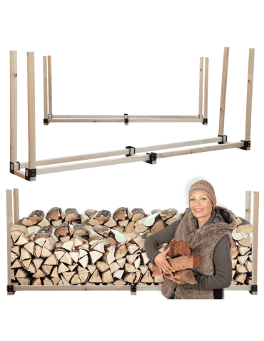 Stojak na drewno kominkowe wiata na drzewo opałowe drewutnia 1,5 m3 EKO