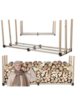 Stojak na drewno kominkowe wiata na drzewo opałowe drewutnia 3,1 m3 DUŻA