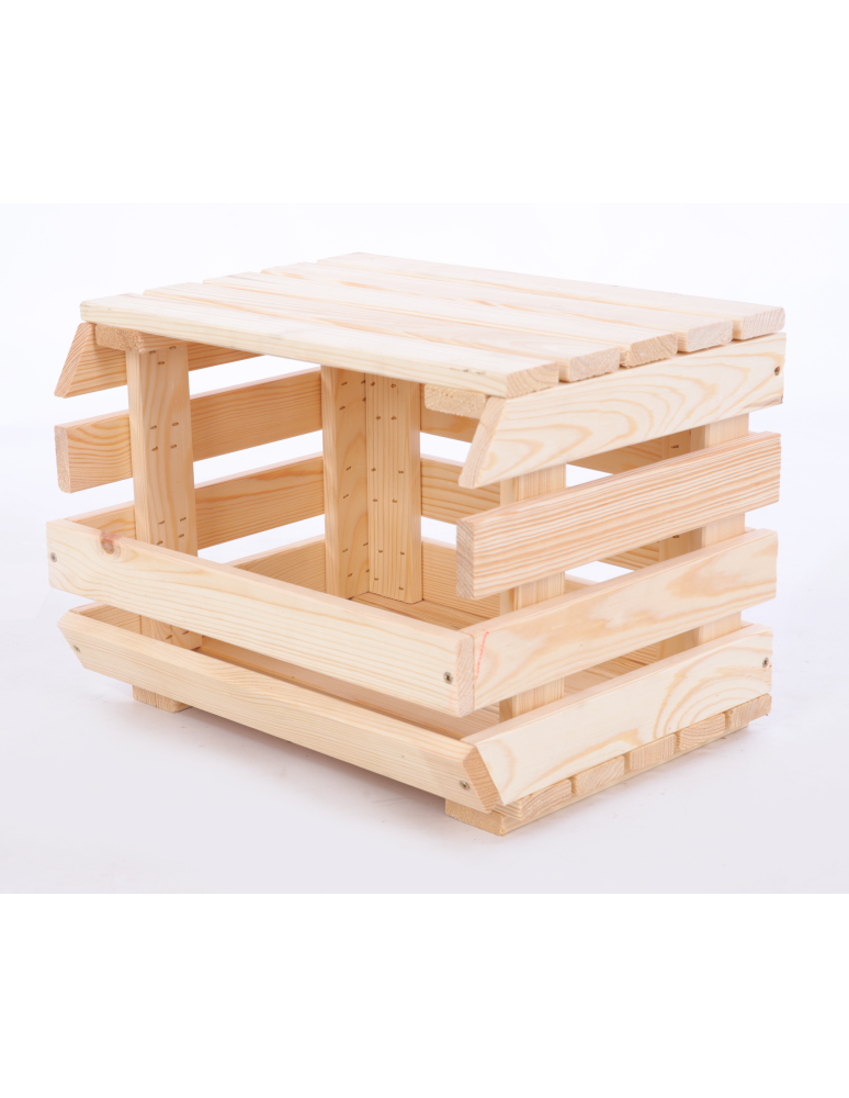 Na kółkach – skrzynie do owoców i warzyw RAWA - Pokrywa półka nakładka drewniana zamknięcie do regału na warzywa RAWA 37cm - product b2b.wamar.biz 4