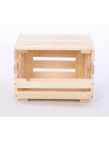 Na kółkach – skrzynie do owoców i warzyw RAWA - Pokrywa półka nakładka drewniana zamknięcie do regału na warzywa RAWA 37cm - product 5