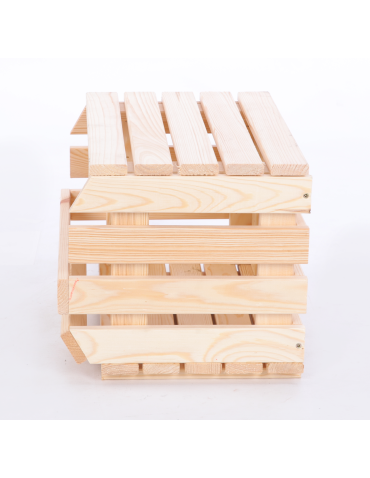 Na kółkach – skrzynie do owoców i warzyw RAWA - Pokrywa półka nakładka drewniana zamknięcie do regału na warzywa RAWA 37cm - product 6