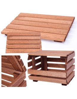 Pokrywa półka nakładka drewniana zamknięcie do regału na warzywa RAWA 37cm