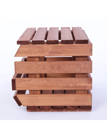 Na kółkach – skrzynie do owoców i warzyw RAWA - Pokrywa półka nakładka drewniana zamknięcie do regału na warzywa RAWA 37cm - produkt 5