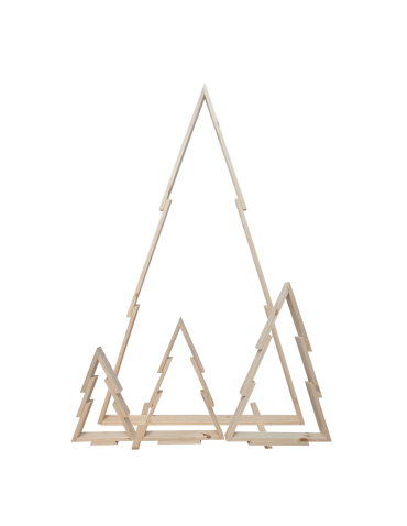 Choinki drewniane - Zestaw 3 choinek CHOINKI DREWNIANE KOMPLET 45-77cm ZMONTOWANE EKO CHOINKA - product 8