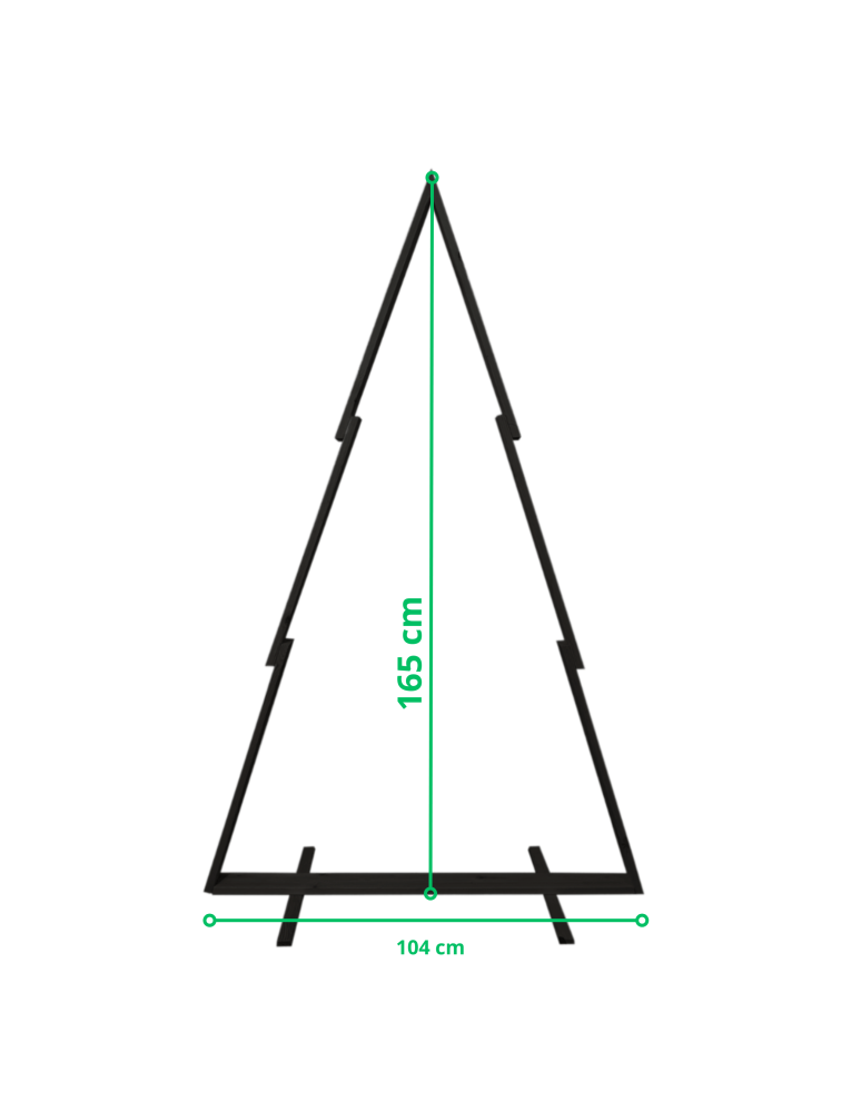 Choinki drewniane - Choinka drewniana DUŻA 165 cm CHOINKA Z DREWNA SKANDYNAWSKI STYL eko CZARNA - product b2b.wamar.biz 5