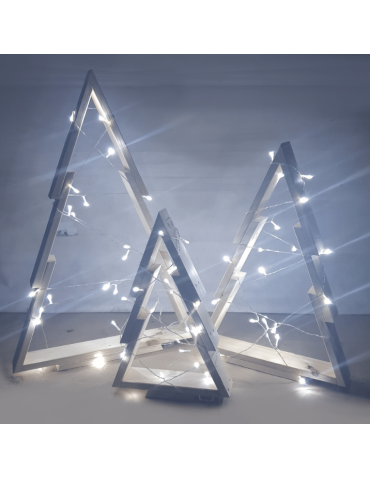 Choinki drewniane - Zestaw 3 choinek CHOINKI DREWNIANE KOMPLET 45-77cm ZMONTOWANE EKO CZARNE - product 6