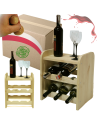 Stojak na wino regał na wino półka na wino butelki szafka na alkohol 6but