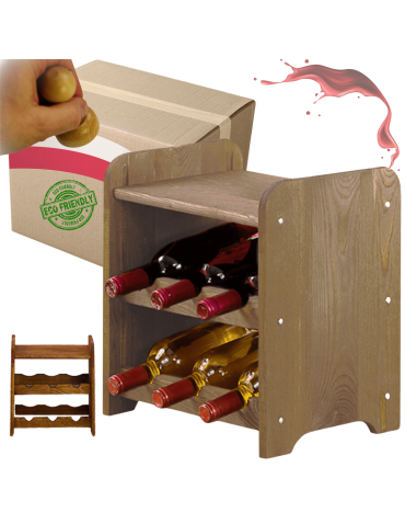 Stojak na wino regał na wino półka na wino butelki szafka na alkohol 6but