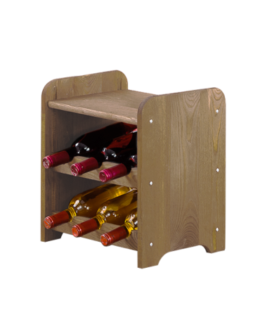 Stojak na wino regał na wino półka na wino butelki szafka na alkohol 6but - product 2