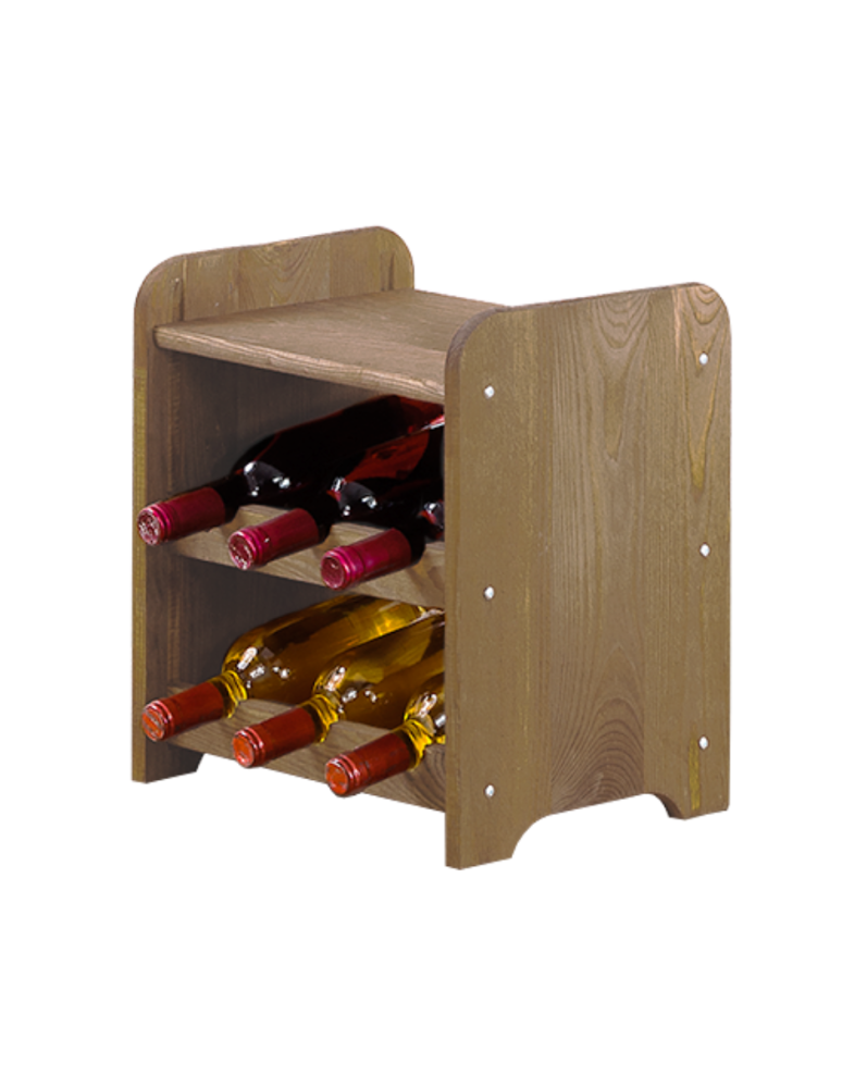 Regały do wina RW31 - Stojak na wino regał na wino półka na wino butelki szafka na alkohol 6but - product b2b.wamar.biz 2