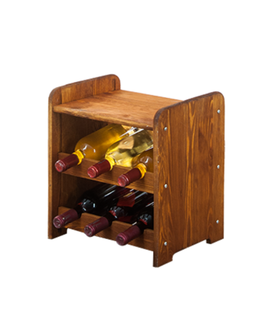 Stojak na wino regał na wino półka na wino butelki szafka na alkohol 6but - product 2