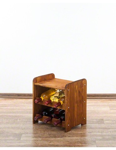 Regały do wina RW31 - Stojak na wino regał na wino półka na wino butelki szafka na alkohol 6but - product 3