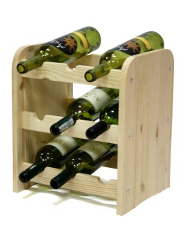 Stojak na wino butelki napoje regał na wino butelki szafka na alkohol 9but - produkt 2