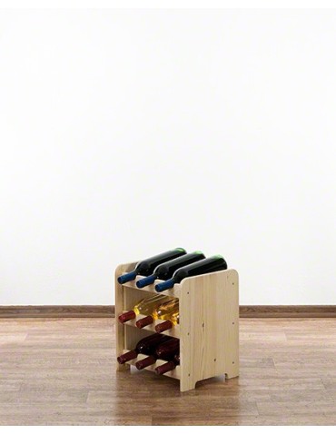 Regały do wina RW31 - Stojak na wino butelki napoje regał na wino butelki szafka na alkohol 9but - product 3