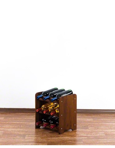 Regały do wina RW31 - Stojak na wino butelki napoje regał na wino butelki szafka na alkohol 9but - product 3