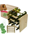 Stojak na wino butelki napoje regał na wino butelki szafka na alkohol 12but