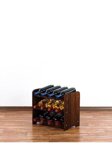 Regały do wina RW31 - Stojak na wino butelki napoje regał na wino butelki szafka na alkohol 12but - product 3