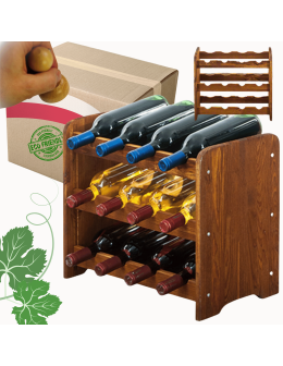 Stojak na wino butelki napoje regał na wino butelki szafka na alkohol 12but