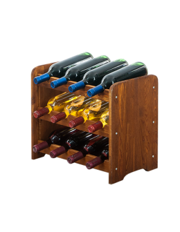 Stojak na wino butelki napoje regał na wino butelki szafka na alkohol 12but - product 2