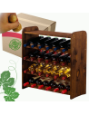 Stojak na wino regał na wino półka na wino butelki szafka na alkohol 24but