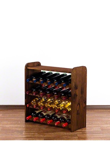 Regały do wina RW31 - Stojak na wino regał na wino półka na wino butelki szafka na alkohol 24but - product 3