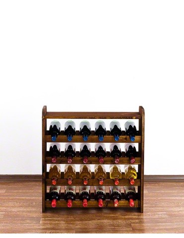 Regały do wina RW31 - Stojak na wino regał na wino półka na wino butelki szafka na alkohol 24but - product 4