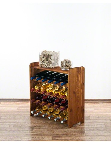 Regały do wina RW31 - Stojak na wino regał na wino półka na wino butelki szafka na alkohol 24but - product 3