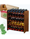 Stojak na wino butelki napoje regał na wino butelki szafka na alkohol 30but
