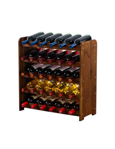 Stojak na wino butelki napoje regał na wino butelki szafka na alkohol 30but - product 2