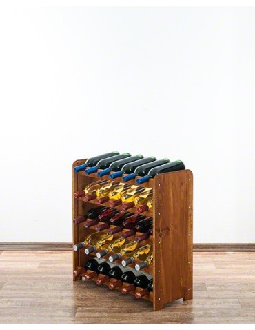 Regały do wina RW31 - Stojak na wino butelki napoje regał na wino butelki szafka na alkohol 30but - product 3