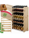 Stojak na wino butelki napoje regał na wino butelki szafka na alkohol 42but