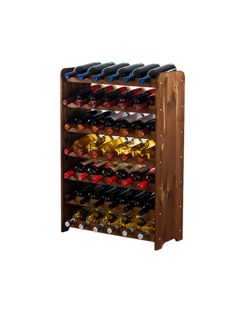 Regały do wina RW31 - Stojak na wino butelki napoje regał na wino butelki szafka na alkohol 42but - product b2b.wamar.biz 2