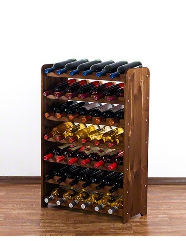 Regały do wina RW31 - Stojak na wino butelki napoje regał na wino butelki szafka na alkohol 42but - product 3