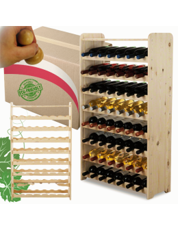 Stojak na wino regał na wino półka na wino butelki szafka na alkohol 56but